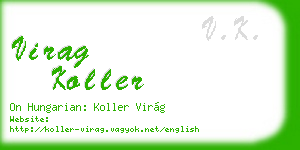 virag koller business card